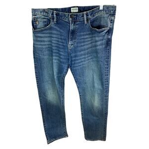 Todd Snyder Slim Fit Stretch Straight Leg Jeans Men’s 36 x 32 Light Wash Blue
